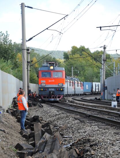 Military train derailed in the Trans-Baikal Territory