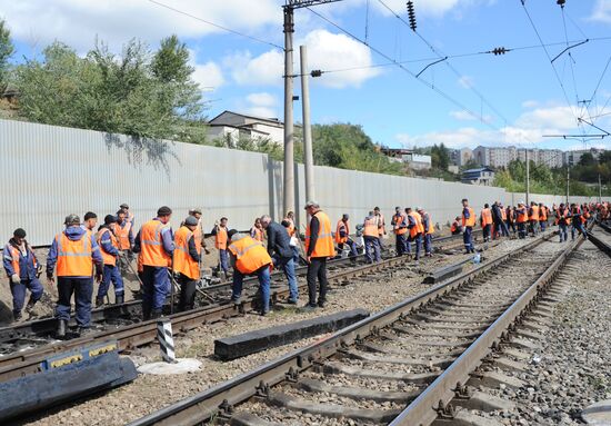 Military train derailed in the Trans-Baikal Territory