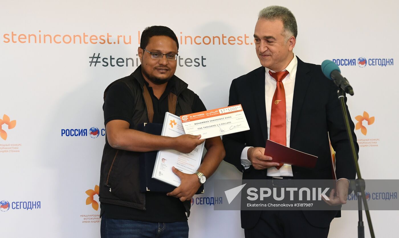 Awards ceremony of Andrei Stenin International Press Photo Contest
