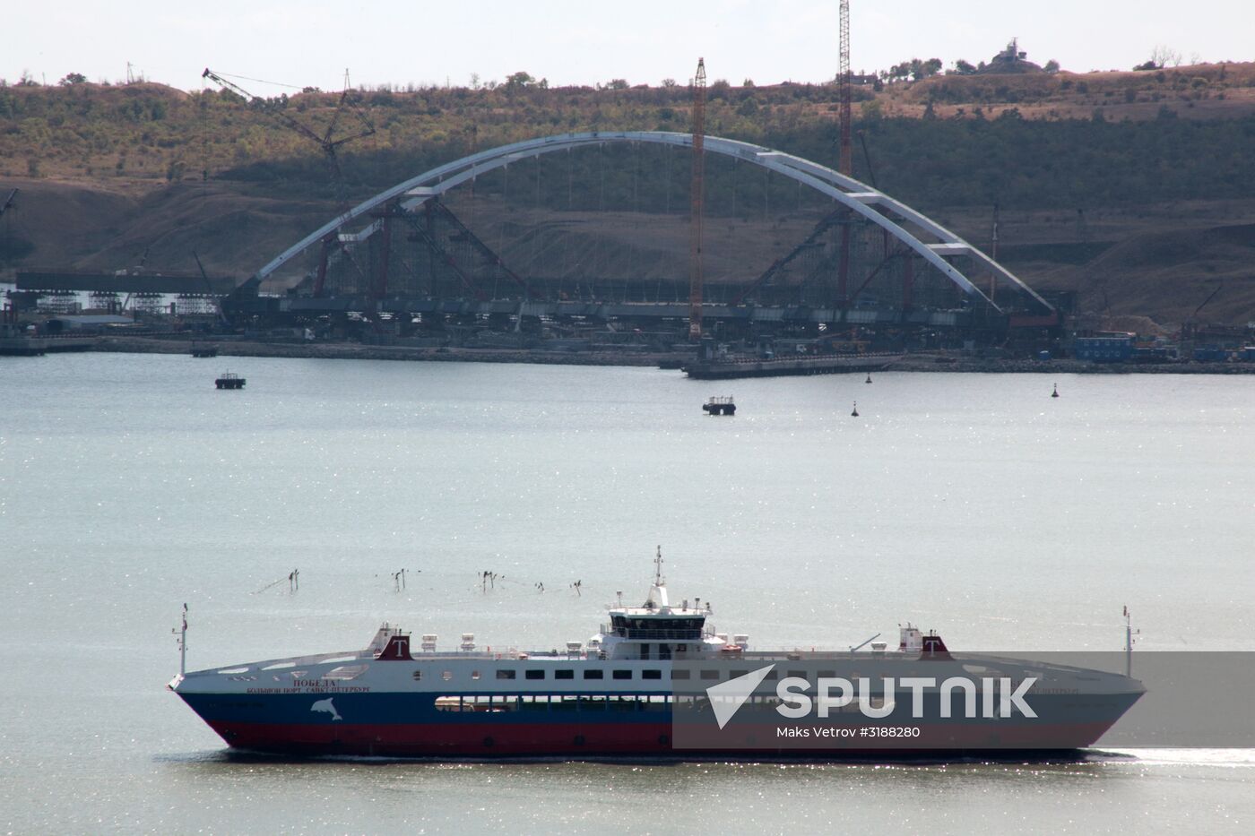 Crimean Bridge construction