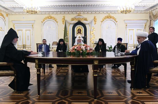 Patriarch Kirill meets with religious leaders of Armenia and Azerbaijan