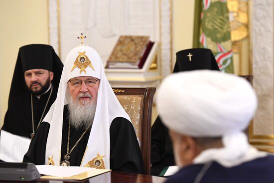 Patriarch Kirill meets with religious leaders of Armenia and Azerbaijan