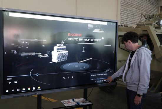 Armored equipment showcased at Lviv tank plant