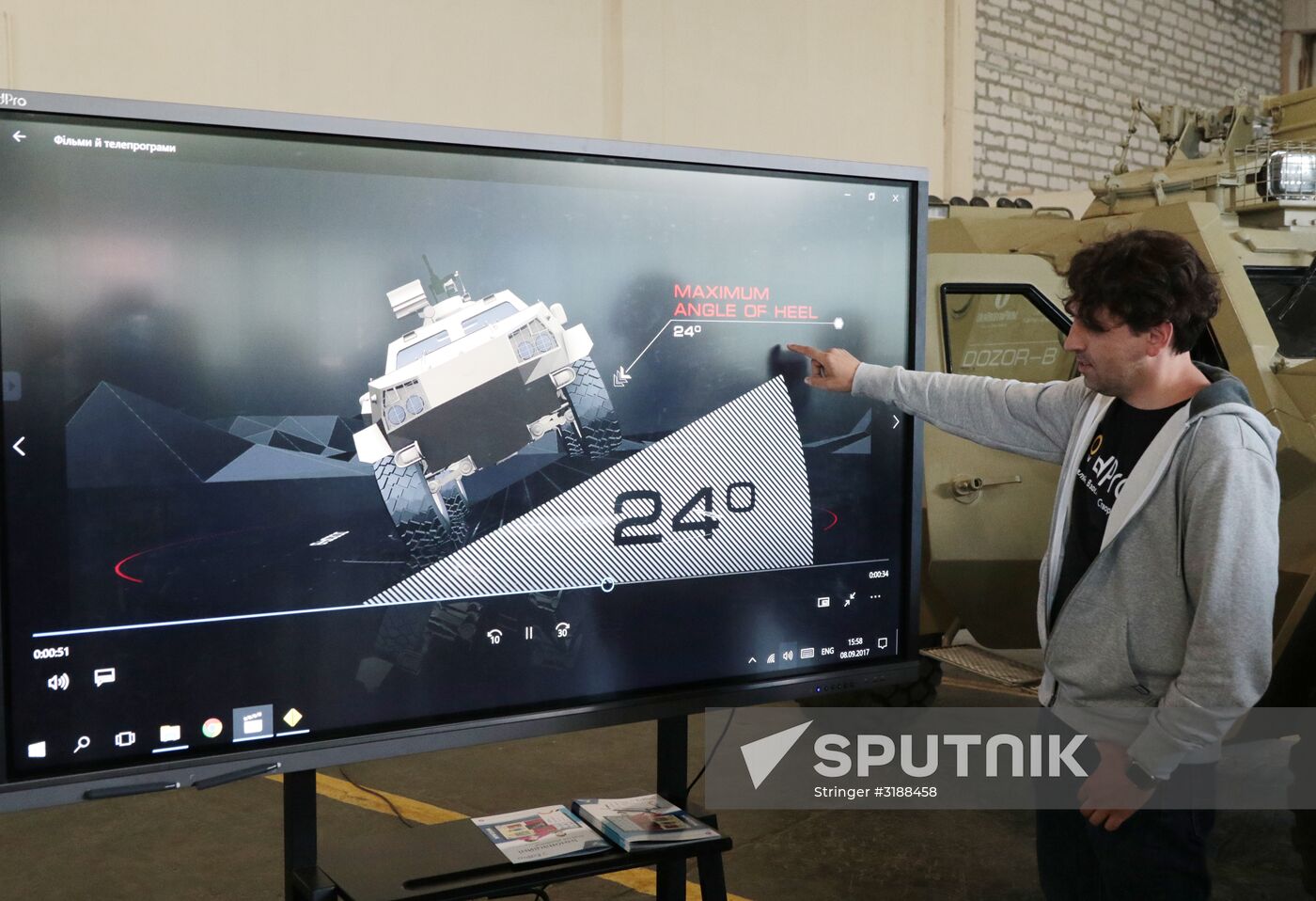 Armored equipment showcased at Lviv tank plant