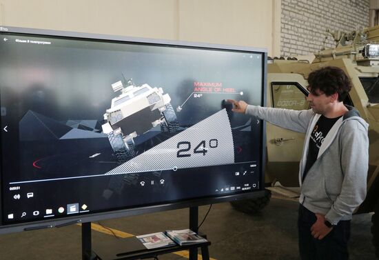 Armored equipment showcased at Lviv tank plant