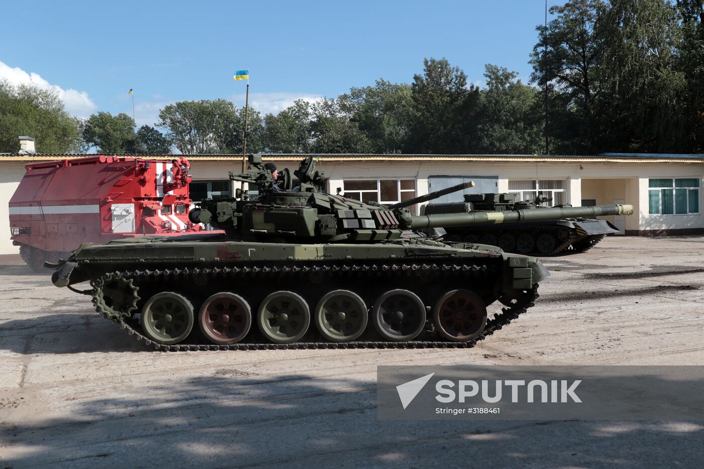 Armored equipment showcased at Lviv tank plant