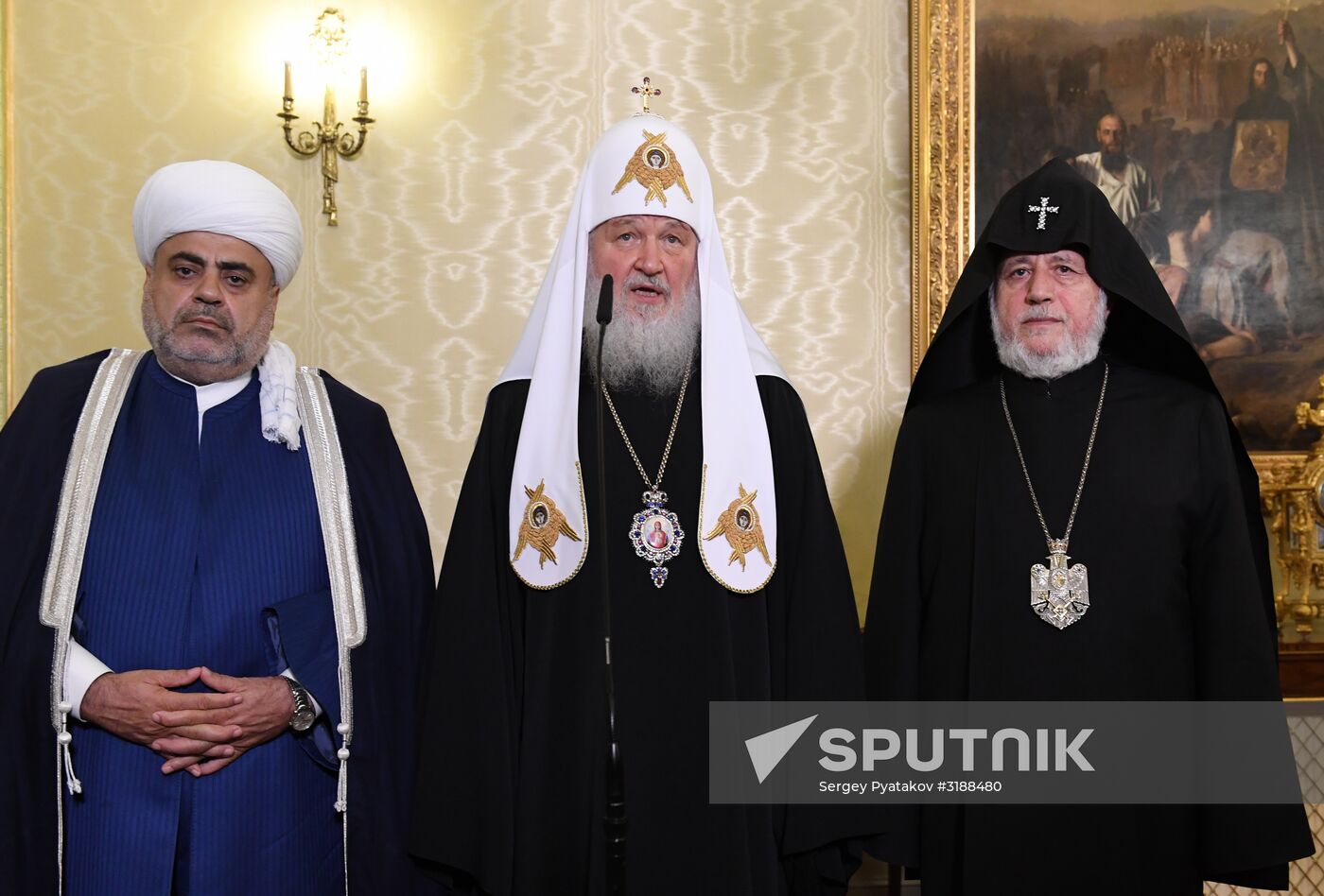 Patriarch Kirill meets with religious leaders of Armenia and Azerbaijan