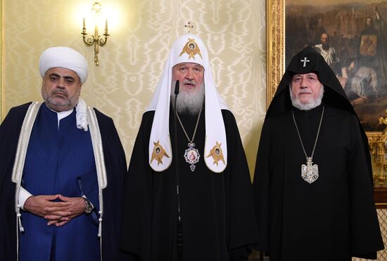 Patriarch Kirill meets with religious leaders of Armenia and Azerbaijan