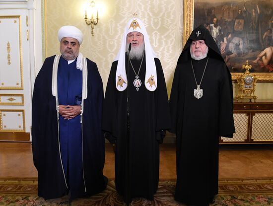 Patriarch Kirill meets with religious leaders of Armenia and Azerbaijan