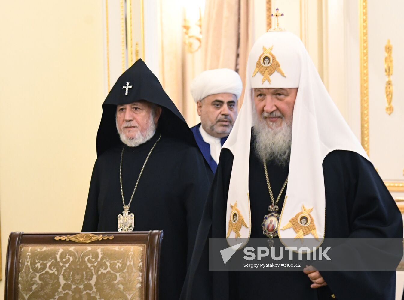 Patriarch Kirill meets with religious leaders of Armenia and Azerbaijan