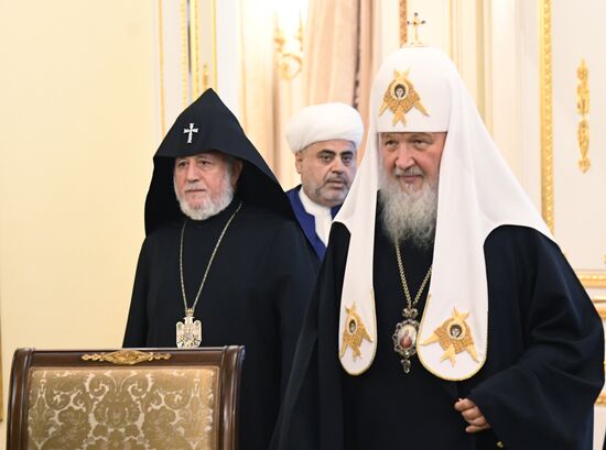 Patriarch Kirill meets with religious leaders of Armenia and Azerbaijan
