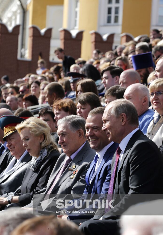 President Putin, Prime Minister Medvedev attend City Day opening ceremony on Red Square