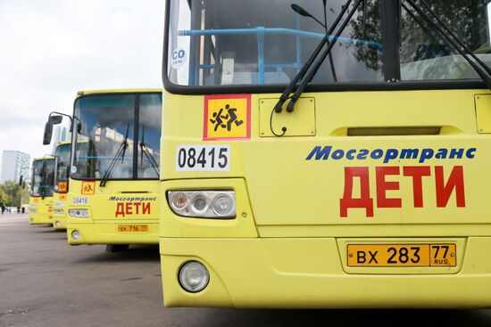Antique transport displayed at Moscow's City Day celebration