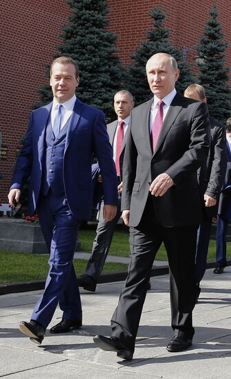 President Putin, Prime Minister Medvedev attend City Day opening ceremony on Red Square