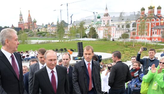 Russian President Vladimir Putin attends festive events devoted to 870th anniversary of Moscow