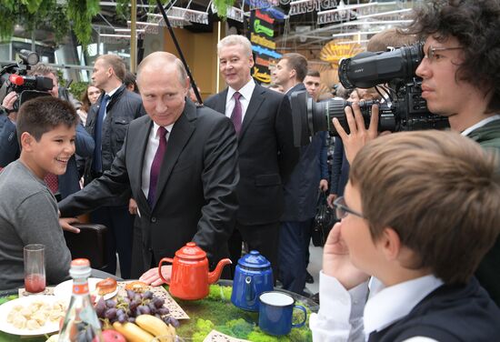 Russian President Vladimir Putin attends festive events devoted to 870th anniversary of Moscow