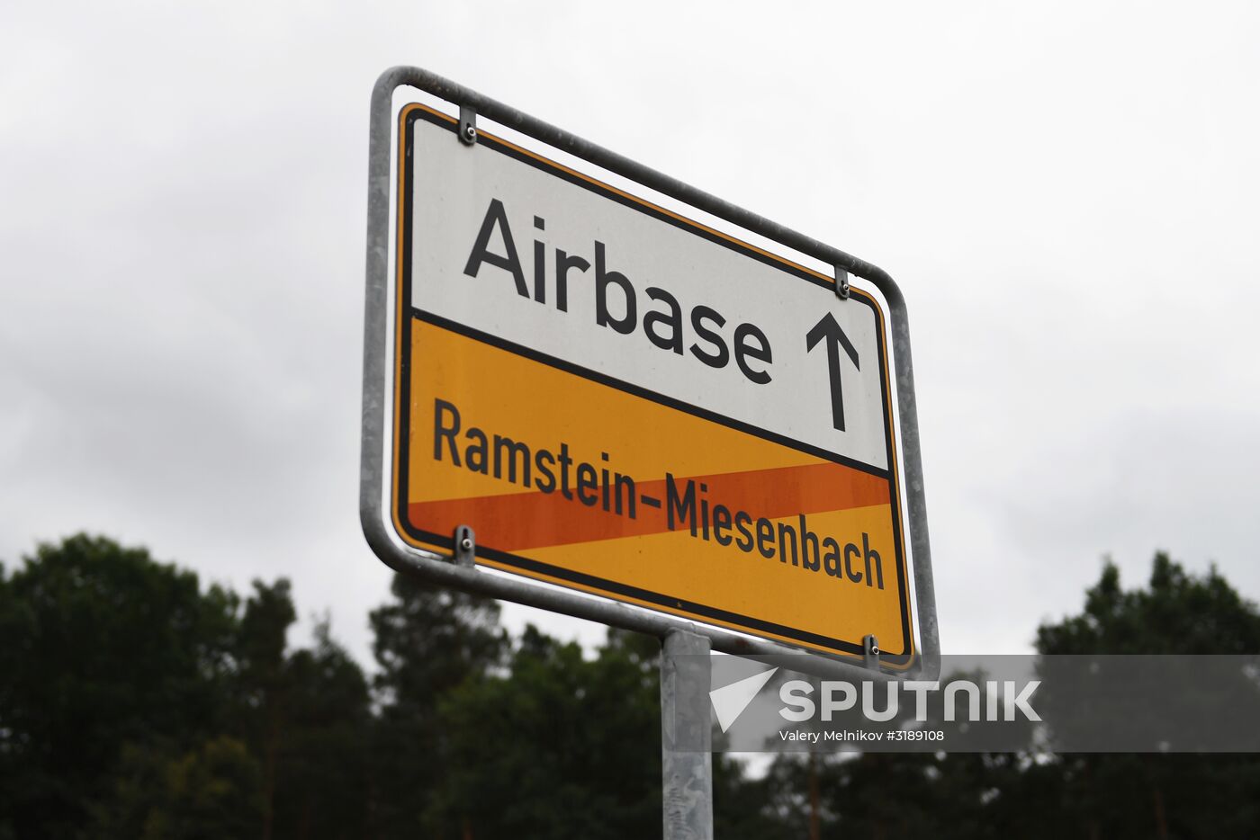 Protests outside US air base in Ramstein