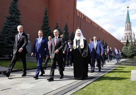 President Putin, Prime Minister Medvedev attend City Day opening ceremony on Red Square