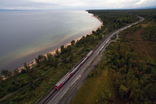 Garbage removal at Lake Baikal's water area and shores