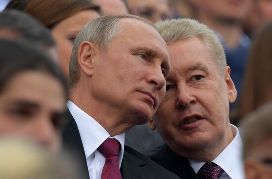 President Putin, Prime Minister Medvedev attend City Day opening ceremony on Red Square