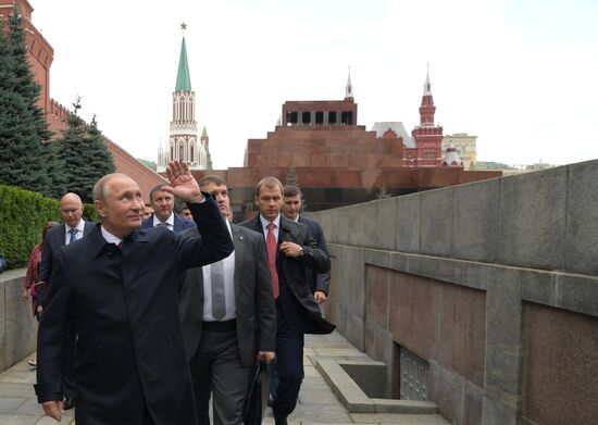 President Putin, Prime Minister Medvedev attend City Day opening ceremony on Red Square