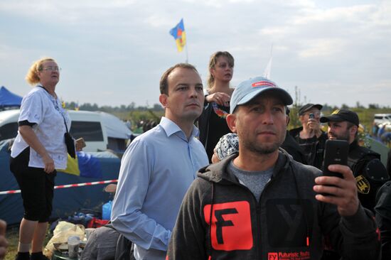 Situation at Krakowiec border crossing point where Saakashvili intends to enter Ukraine