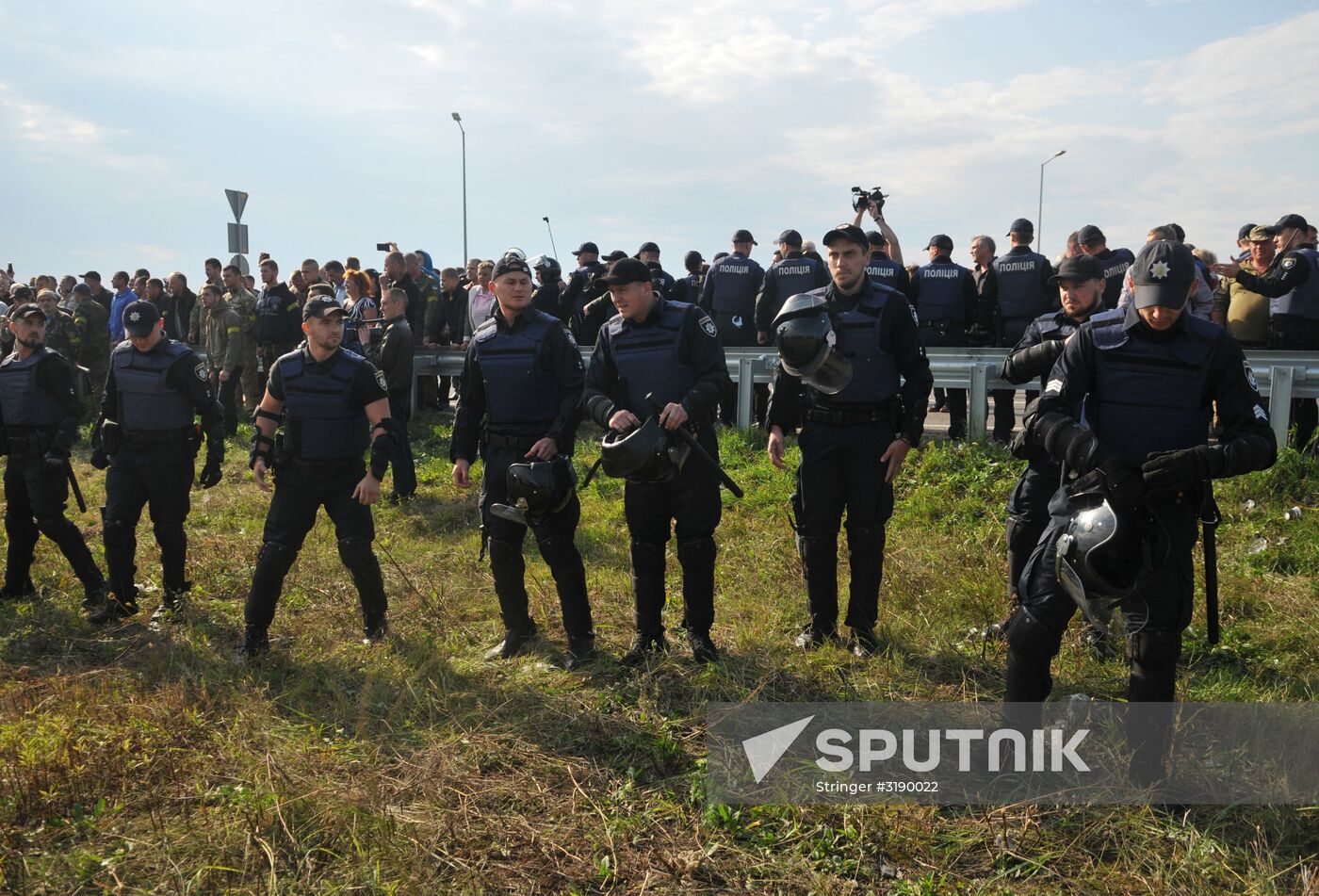 Situation at Krakowiec border crossing point where Saakashvili intends to enter Ukraine