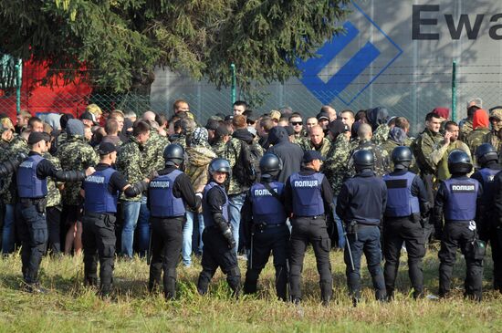 Situation at Krakowiec border crossing point where Saakashvili intends to enter Ukraine
