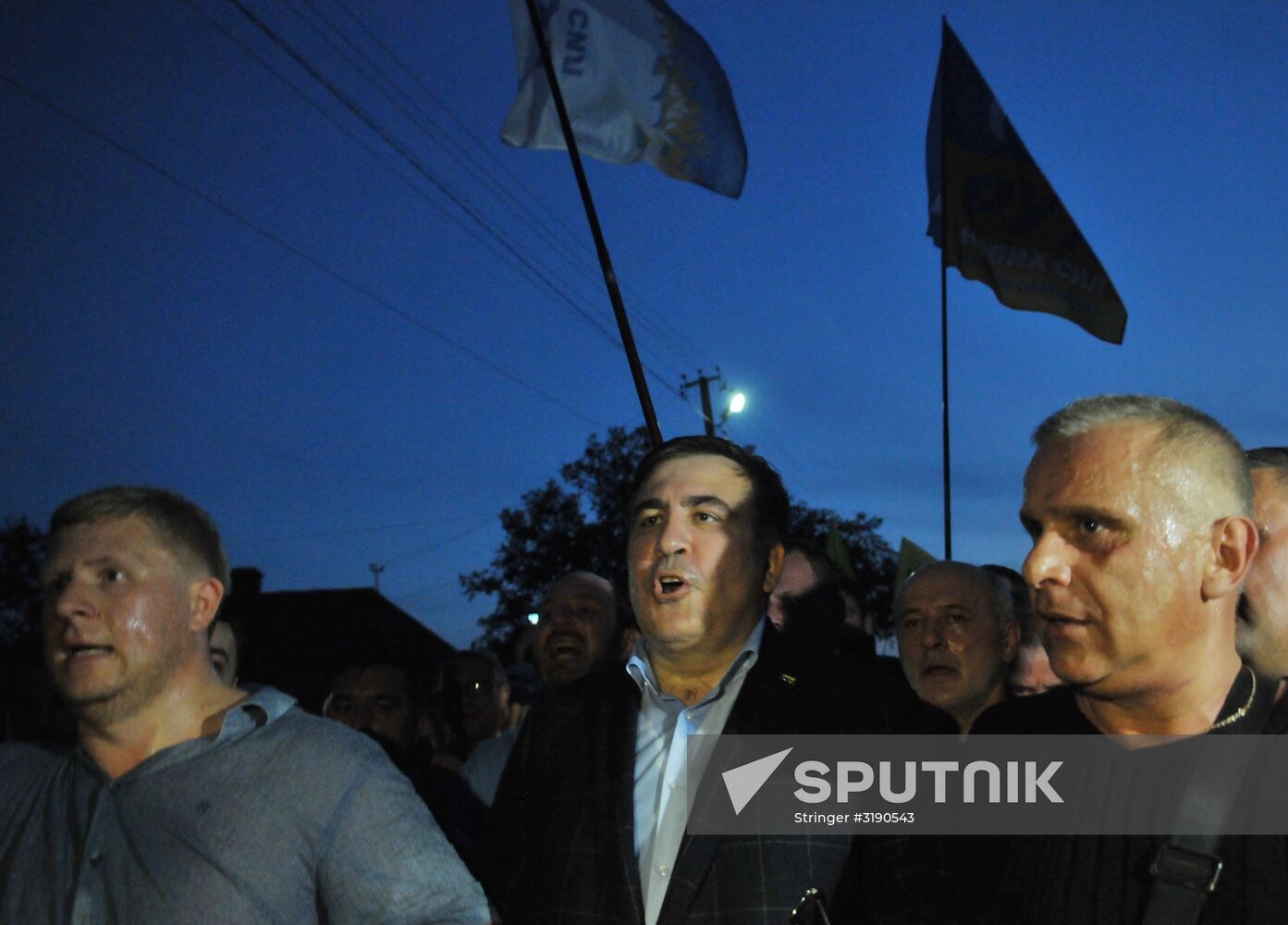 Mikheil Saakashvili crosses Polish-Ukrainian border