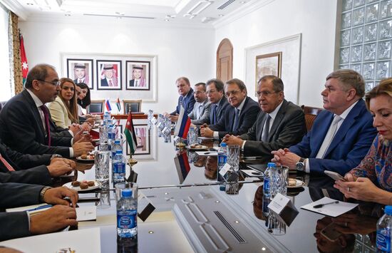 Russian Foreign Minister Sergei Lavrov visits Jordan