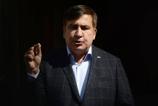 News conference with Mikheil Saakashvili in Lviv