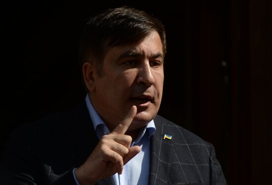 News conference with Mikheil Saakashvili in Lviv