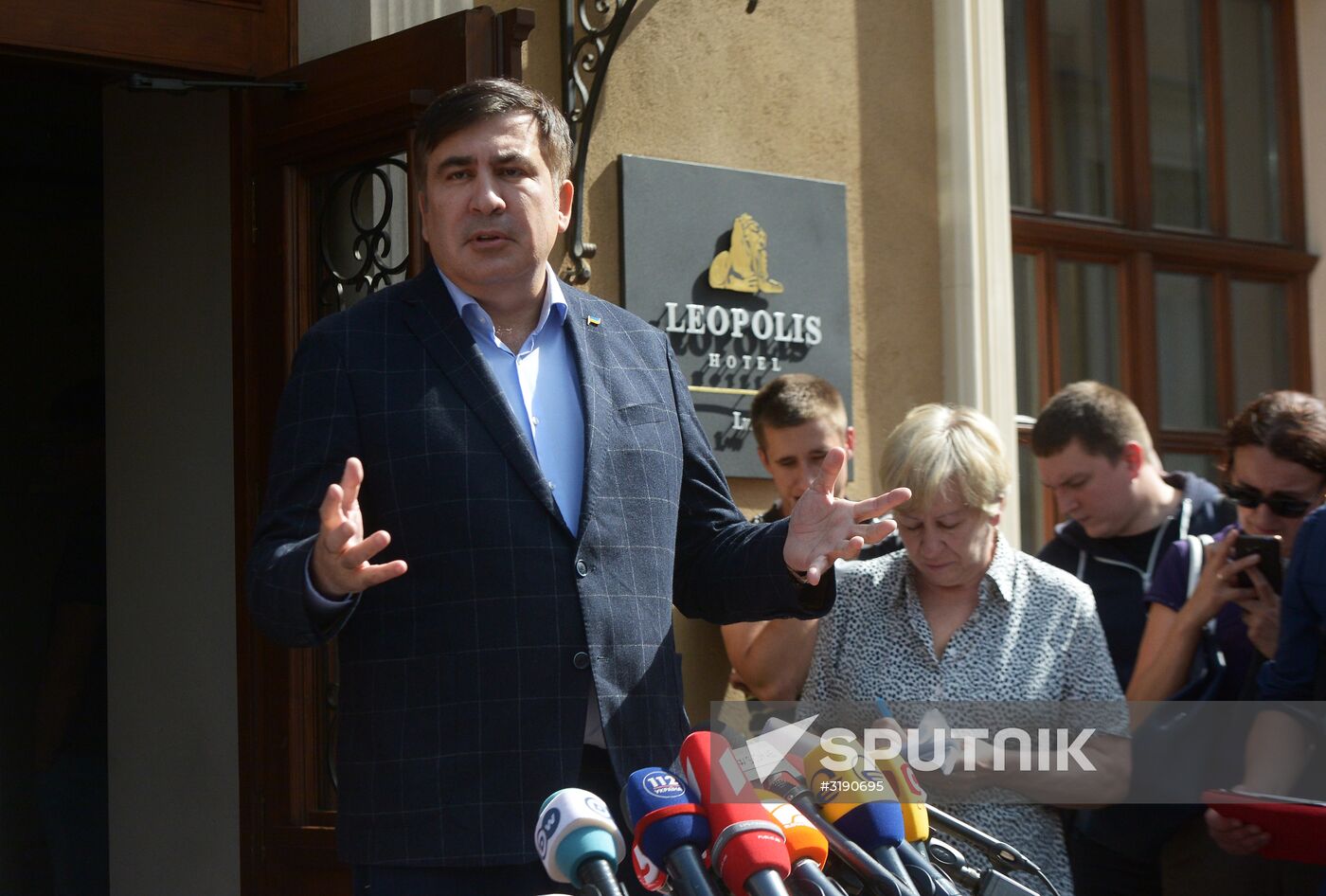News conference with Mikheil Saakashvili in Lviv