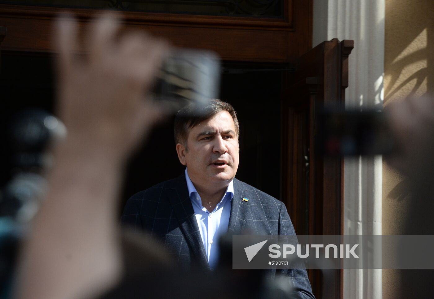 News conference with Mikheil Saakashvili in Lviv