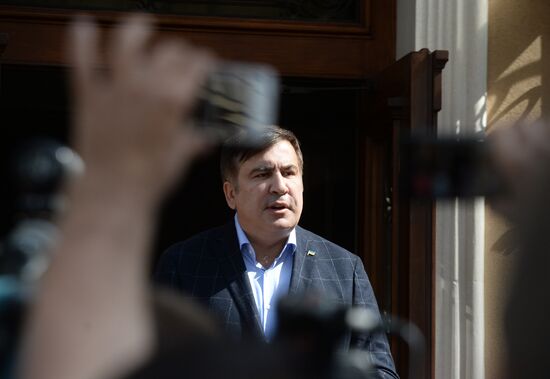 News conference with Mikheil Saakashvili in Lviv