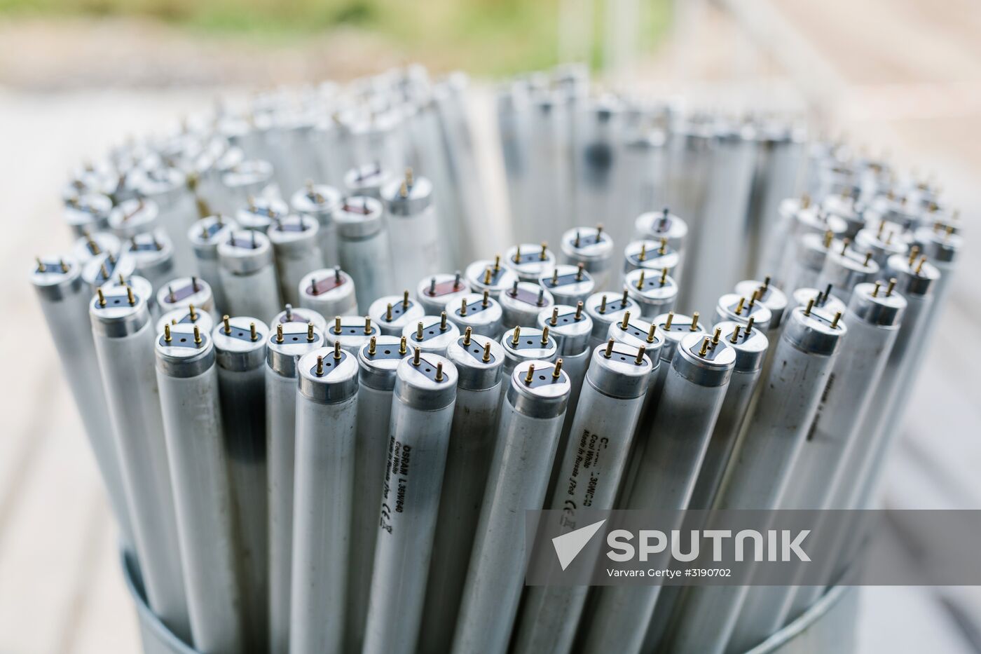 Fluorescent lamp disposal plant in Ivanovo