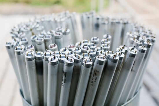 Fluorescent lamp disposal plant in Ivanovo