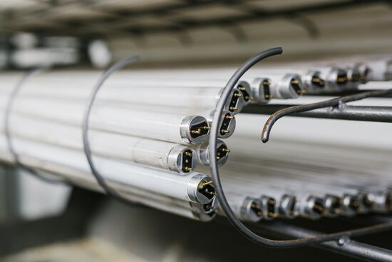 Fluorescent lamp disposal plant in Ivanovo