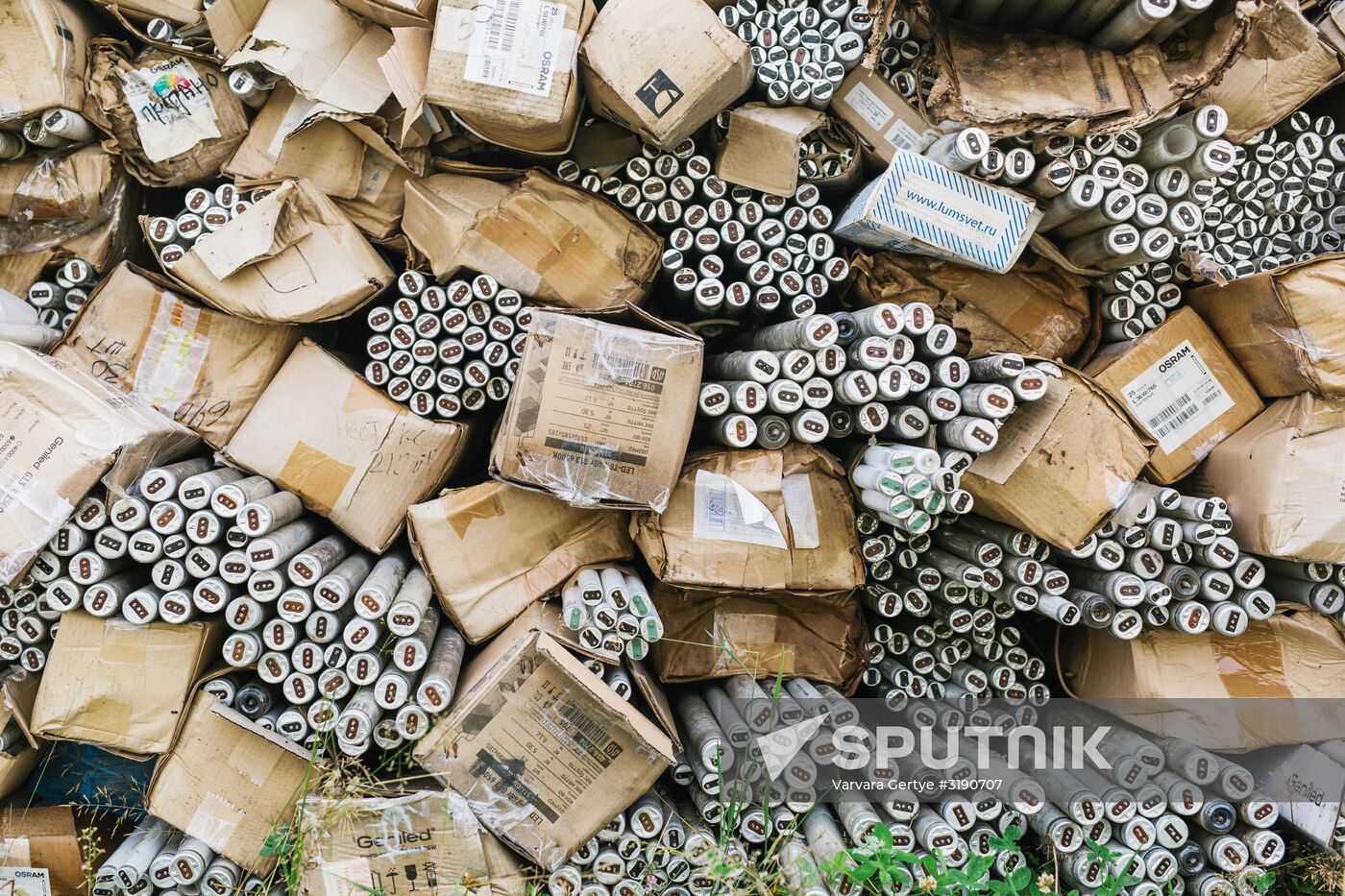 Fluorescent lamp disposal plant in Ivanovo
