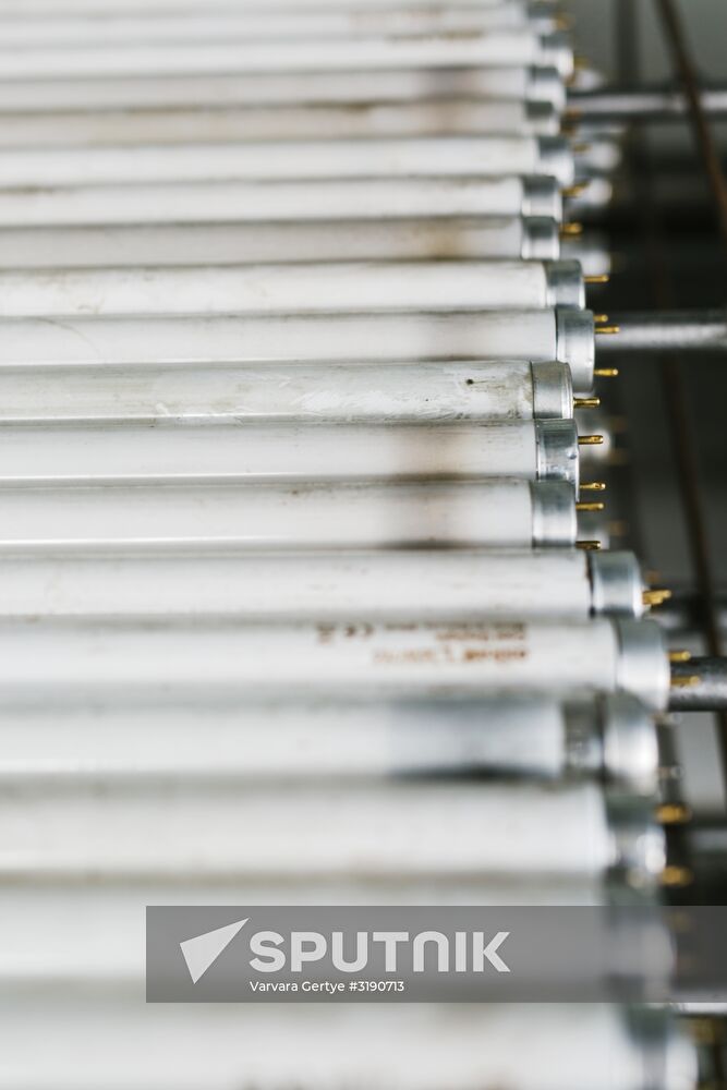 Fluorescent lamp disposal plant in Ivanovo