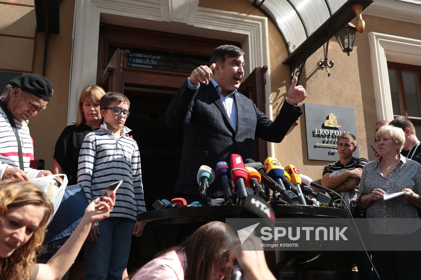 News conference with Mikheil Saakashvili in Lviv