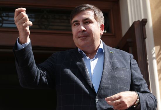 News conference with Mikheil Saakashvili in Lviv