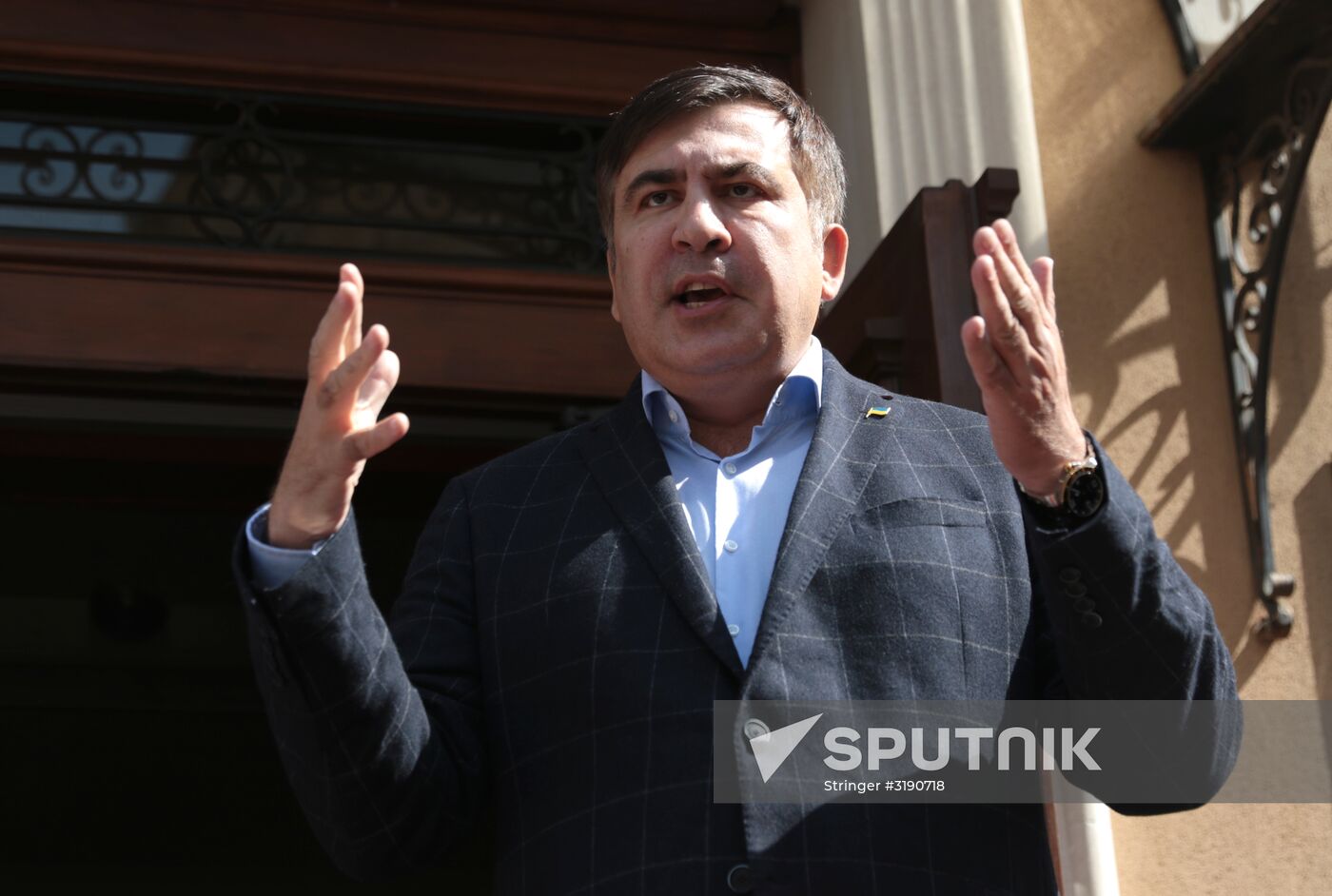 News conference with Mikheil Saakashvili in Lviv