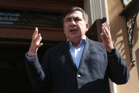 News conference with Mikheil Saakashvili in Lviv