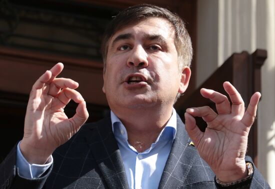 News conference with Mikheil Saakashvili in Lviv