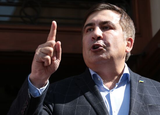 News conference with Mikheil Saakashvili in Lviv