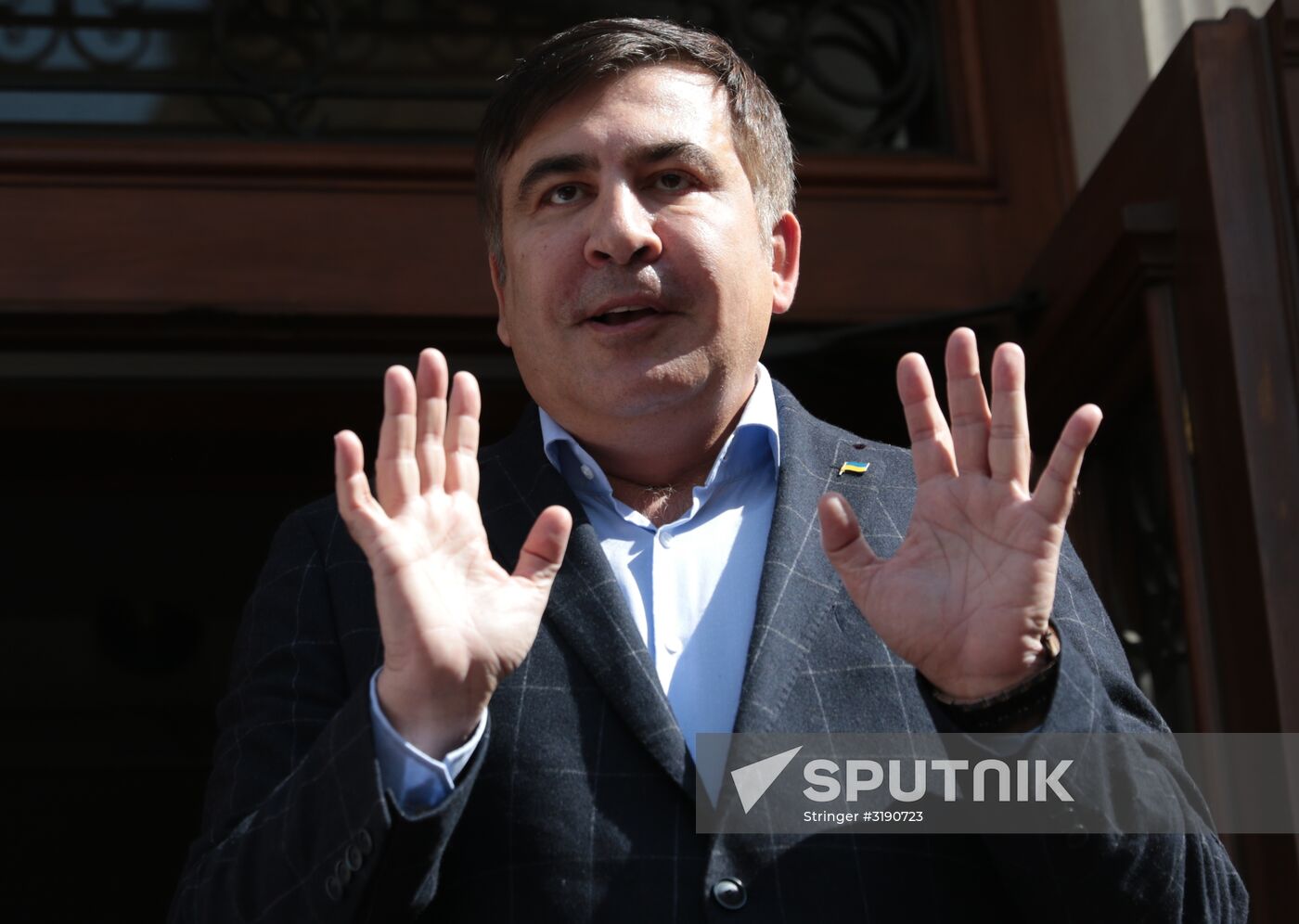 News conference with Mikheil Saakashvili in Lviv