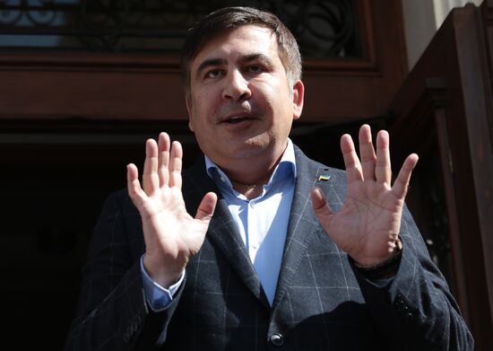 News conference with Mikheil Saakashvili in Lviv