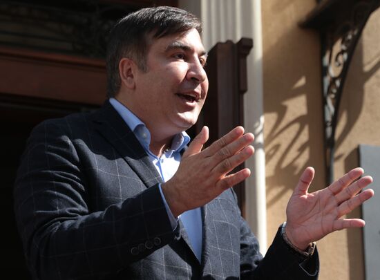 News conference with Mikheil Saakashvili in Lviv
