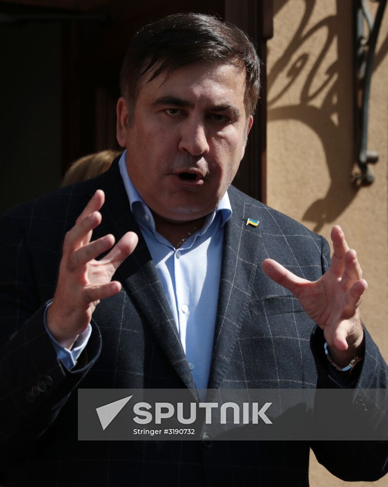 News conference with Mikheil Saakashvili in Lviv